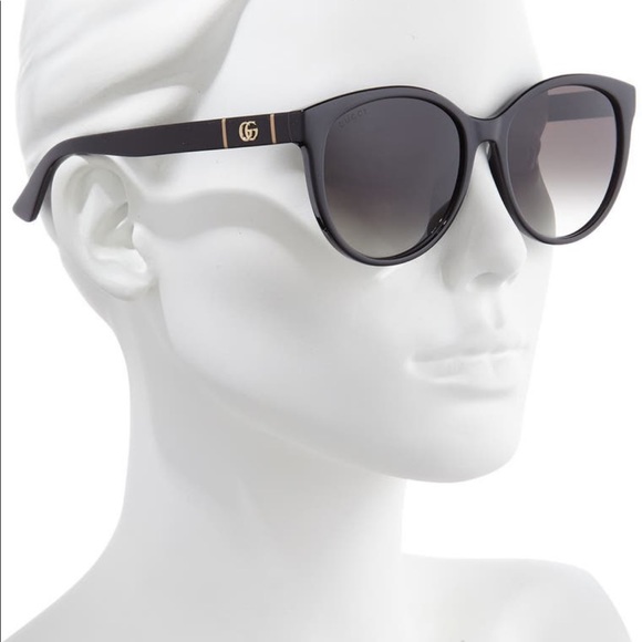 Gucci 56mm Gradient Cat Sunglasses